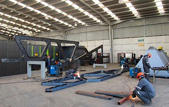 Fabricación de planta mezcladora en frío, inicios